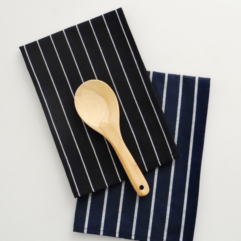Blue & White Butcher Stripe Bib Apron - Image 4
