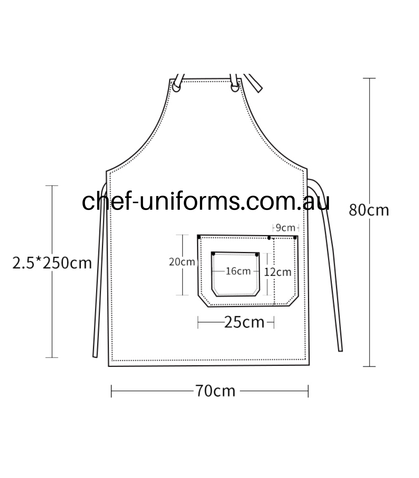 Apron Size Chart