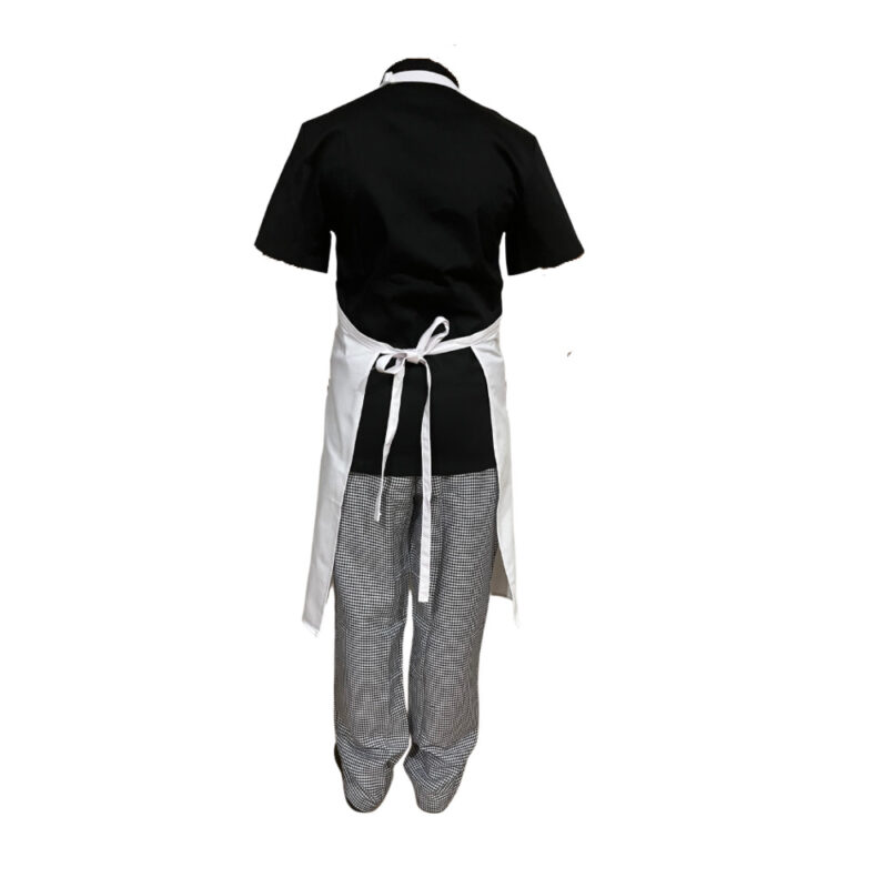 White Apron (Full Length Apron with Pocket) - Image 3