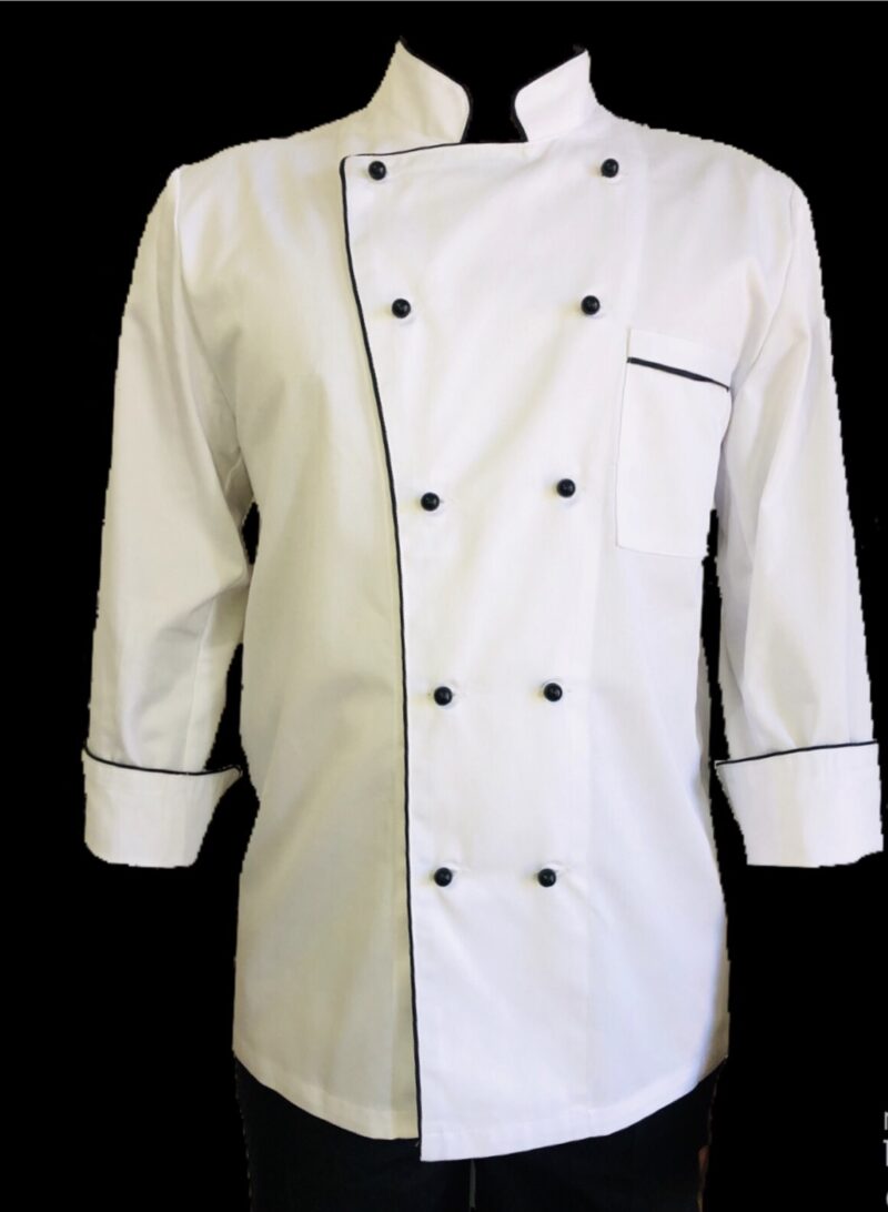 Traditional White Chef Jacket- Full Sleeve Chef Jackets - Image 6