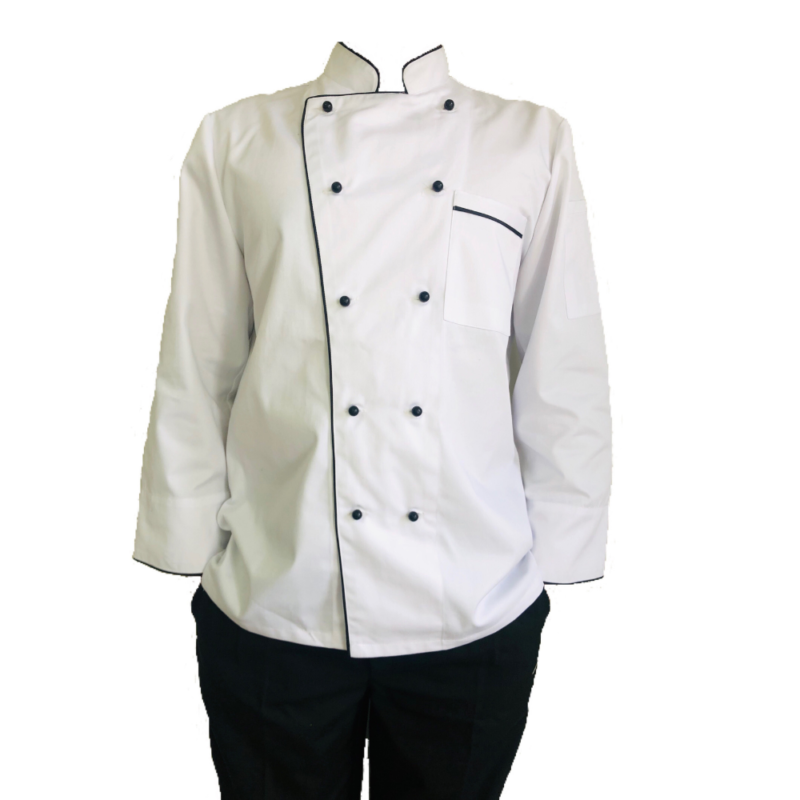Traditional White Chef Jacket- Full Sleeve Chef Jackets - Image 5