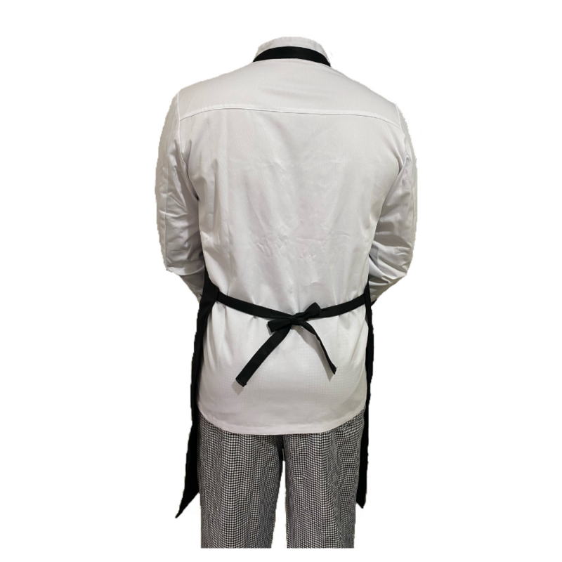 Black Bib Apron (With Pocket) - Image 2