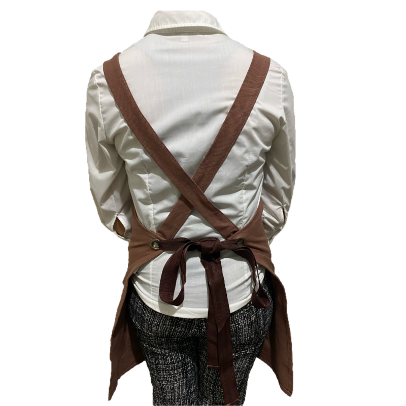Brown Canvas Apron (With Pocket) - Image 2