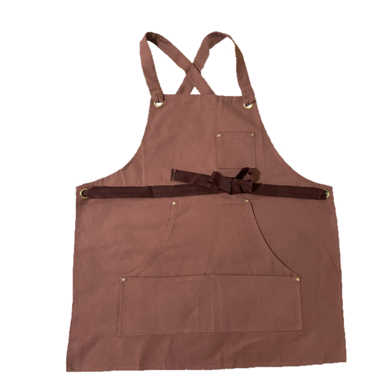 Brown Canvas Apron (With Pocket) - Image 6