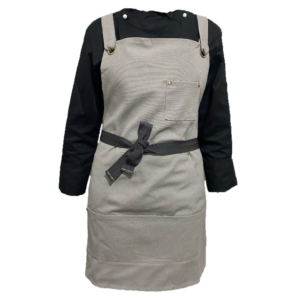 Grey canvas apron