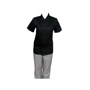Black Jacket for chef with Black buttons