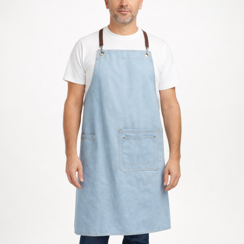 Sky Blue Denim Apron